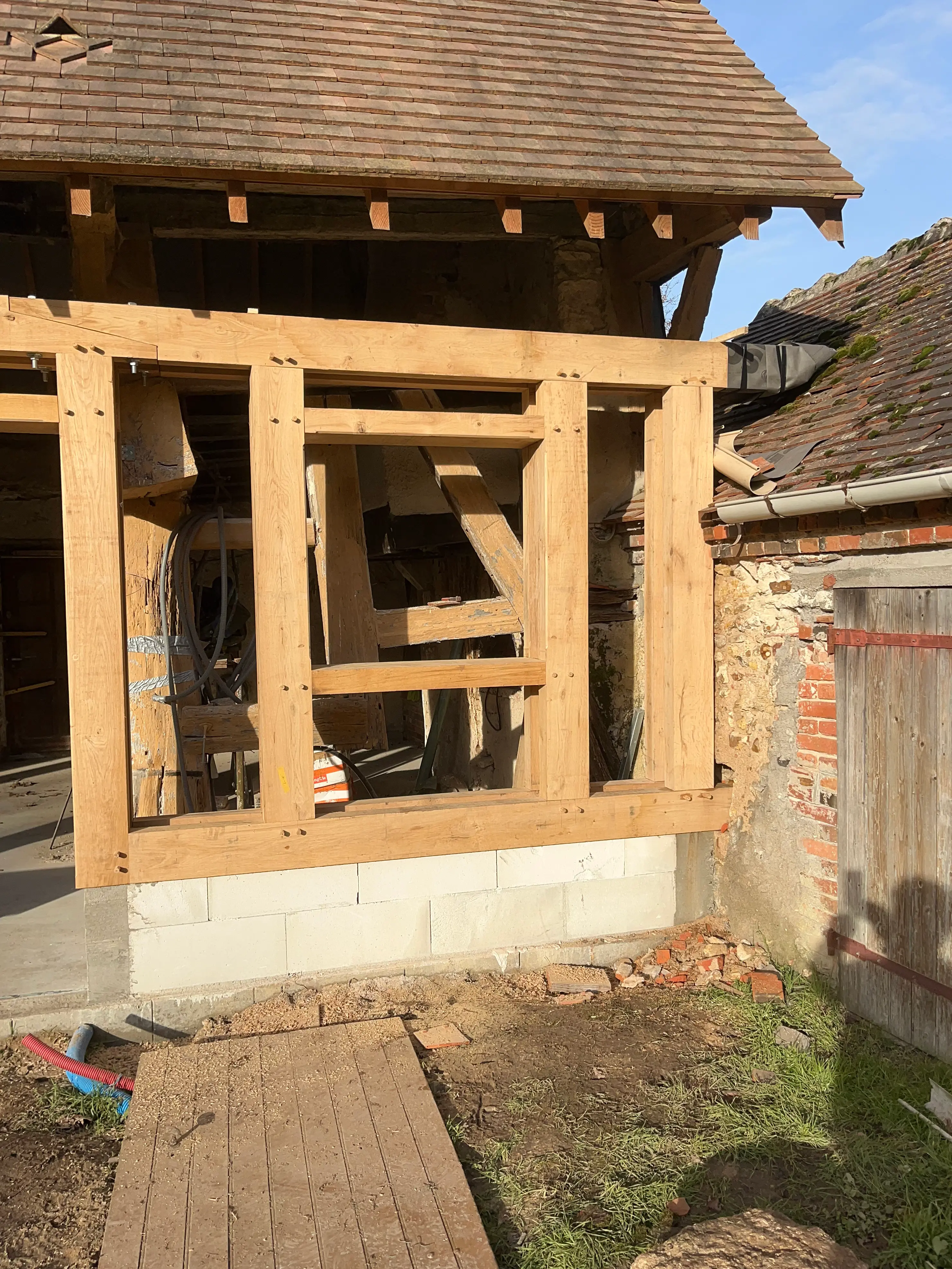 Échafaudage de toiture à Sully-sur-Loire